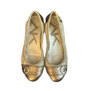 Anne Klein Sport Aztec Gold Ballet Flats Size 6